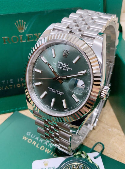 Datejust 41mm jubile Mint Green