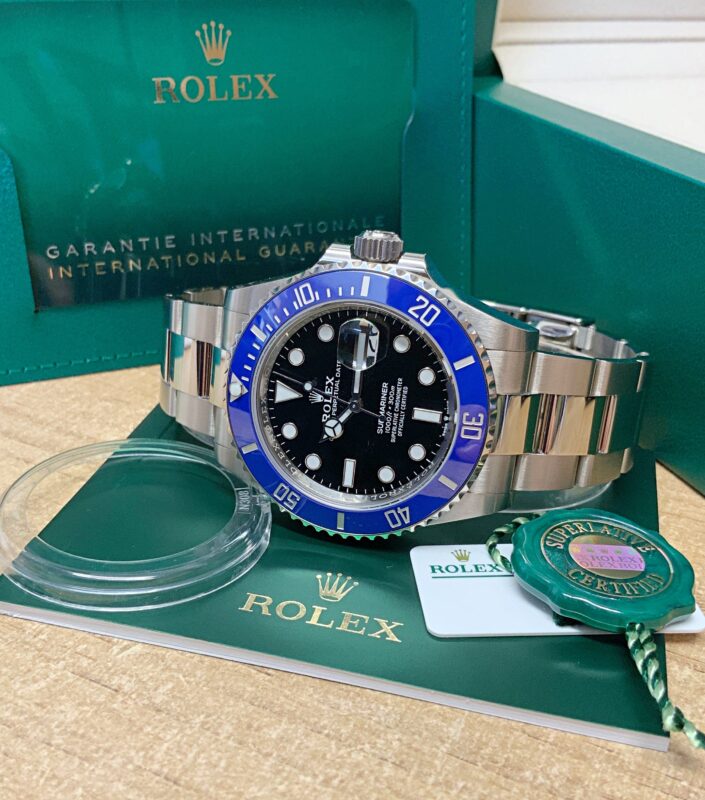 Submariner date lunetta blu