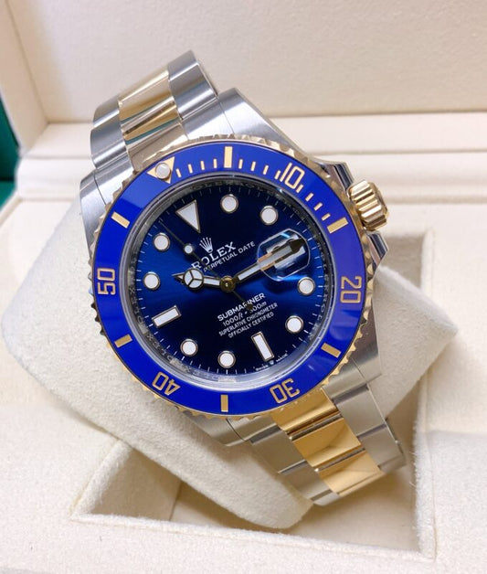 Submariner acciaio e oro blu date